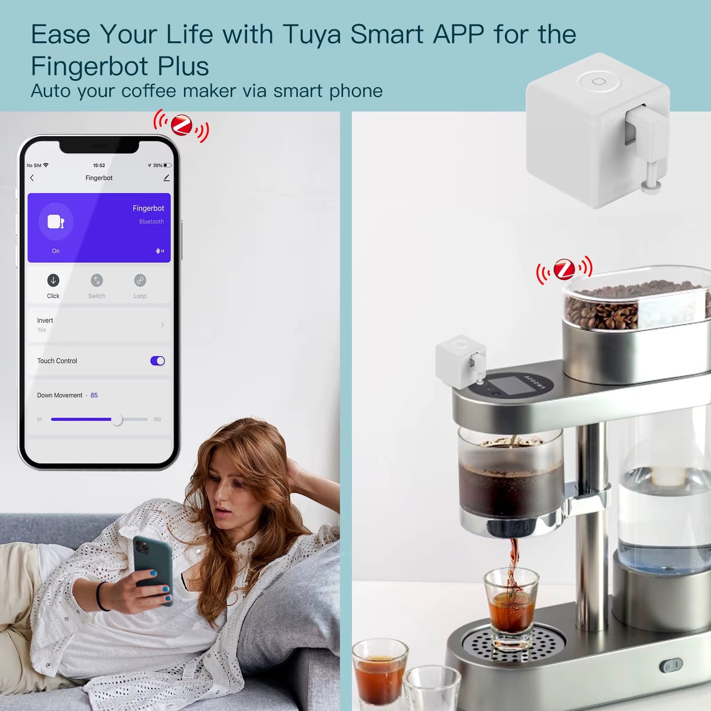 MOES Tuya Fingerbot Button Pusher New Zigbee Finger Robot Smart Life App Automatic Switch Voice Control Alexa Google Home